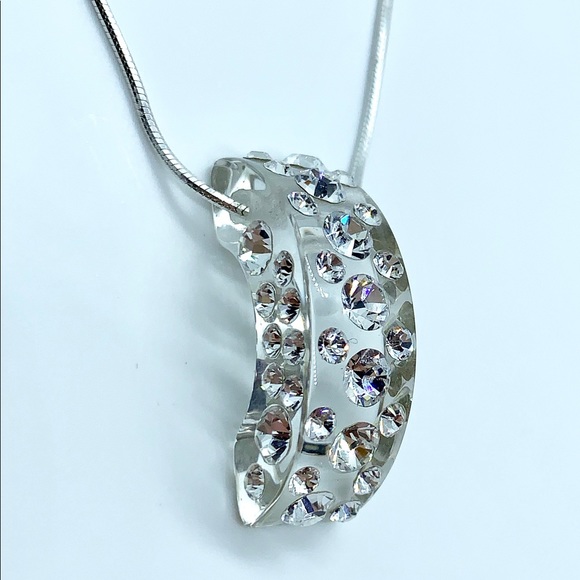 Acrylic Crystal Necklace Embellished With Genuine “Crystal Stone Elements” - Picture 10 of 14